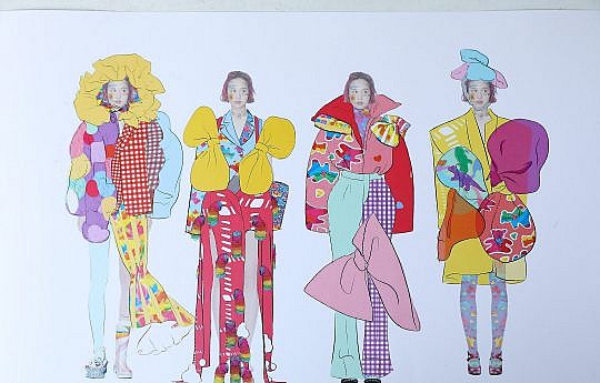 China leather design competition: Luo Mei dives into Avant-garde fashion with her colourful entry